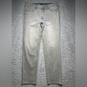 Express Gray 33x32 Slim Straight Men's Jeans